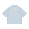 Cotton Washed Oversized Denim Collar Tee