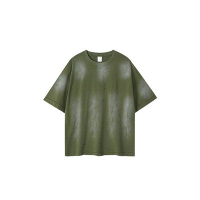 VintageSpray Dyed Raw Edge Oversized T-Shirt