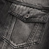 Washed Gradient Trucker Denim Jacket