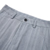 Vintage American Stripe Wide-Leg Curved Trousers