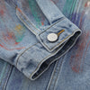 Colorful Tie-dye Vintage Loose Denim Jacket