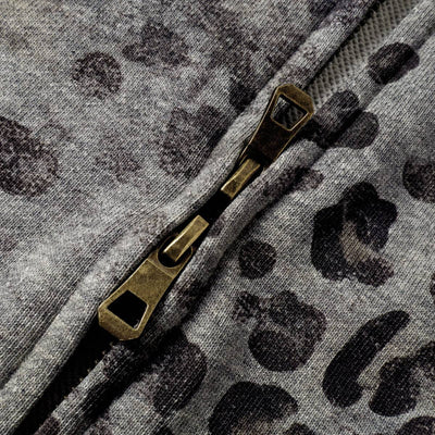 Heavyweight Leopard Camo Zip Hoodie