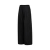 Relaxed Drawstring Wide Leg Casual Trousers