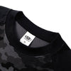 Raglan-Sleeve Camo Waffle Knit Long-Sleeve T-Shirt
