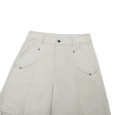 Streetwear Cargo Straight Bermuda Shorts
