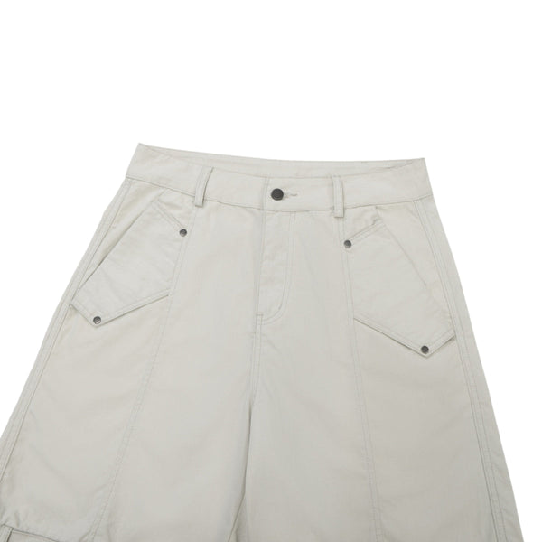 Streetwear Cargo Straight Bermuda Shorts