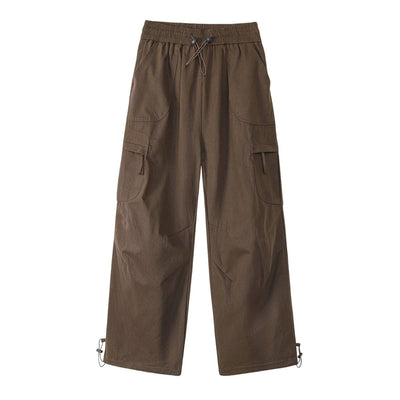 Multi-Pocket Utility Relaxed Workwear Pants