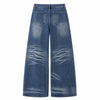 Vintage Slub Wash Barrel Leg Denim Jeans