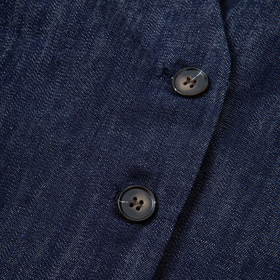 Women' s Relaxed Indigo Denim Waistcoat