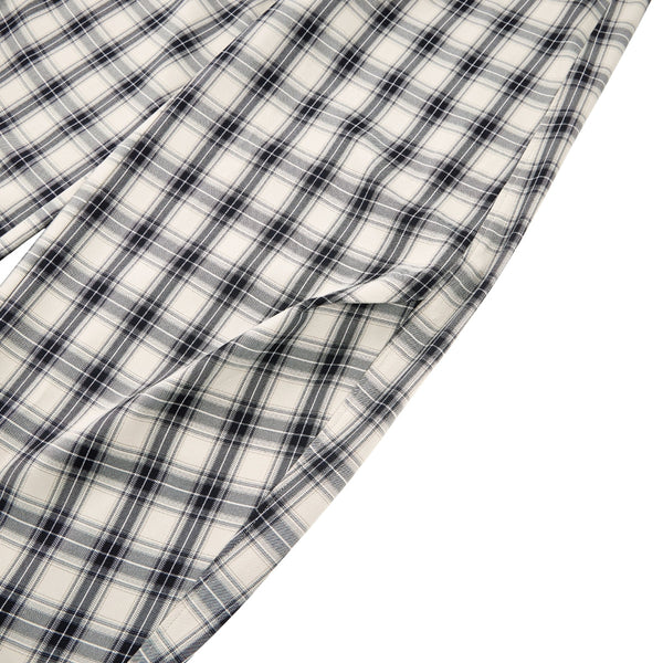 American Vintage Checkered Wide Leg Relaxed Pants
