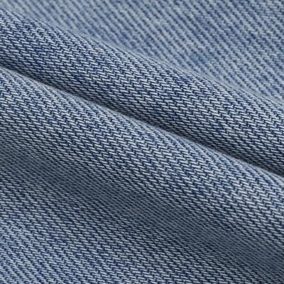 Light Wash Button Front Denim Midi Dress