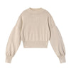 Vintage Snow Wash Cropped Cotton Knit Sweater