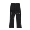 Stretch Zip Hem Utility Bootcut Jeans