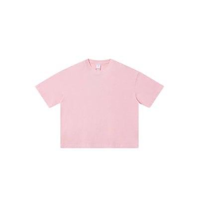 Distressed Fade Drop Shoulder Oversized Cotton T-Shirt