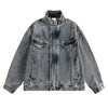 Stand-up Collar American Vintage Denim Jacket