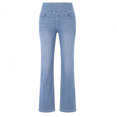 Vintage Washed High Waist Straight Leg Jeans