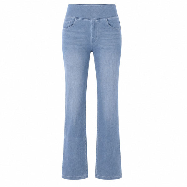 Vintage Washed High Waist Straight Leg Jeans