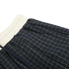 Vintage Plaid Panel Wide-Leg Trousers