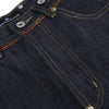 Raw Indigo Wide Leg Jeans with Metal Horsebit Detail