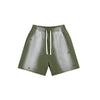 Distressed Spray Dyed Heavyweight Terry Sweat Shorts