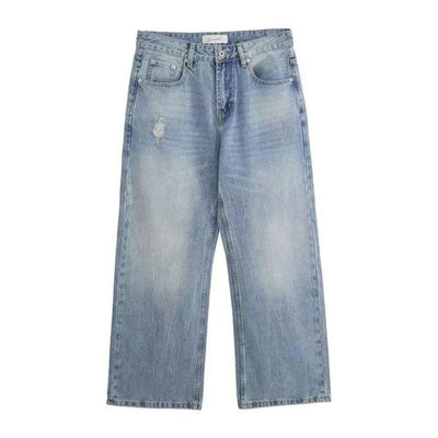 Light Wash Relaxed Bootcut Denim Jeans