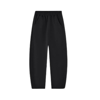Boxy Curved Fit Elastic Waist Sweatpants