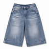 Vintage Wash Wide Leg Denim Shorts