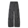 Vintage Multi-Pocket Wide Leg Cargo Pants
