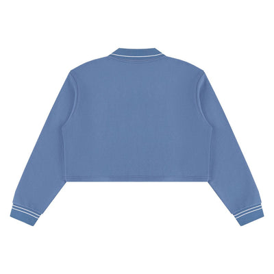 410G Heavyweight Cotton Cropped Sweatshirt | Coverstitch Detail Street Pullover
