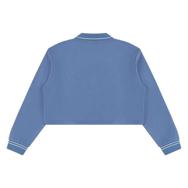 410G Heavyweight Cotton Cropped Sweatshirt | Coverstitch Detail Street Pullover