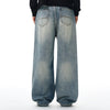 Vintage Washed Wide Leg Relaxed Fit Jeans