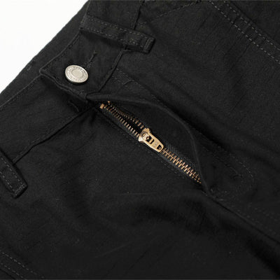 Men's American Street Cargo Curved Pants Loose Raw Edge Large Pockets
