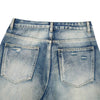 Retro Bleached Ripped Loose Fit Wide Leg Jeans
