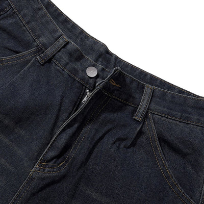 Vintage Shadow Wash Denim Shorts