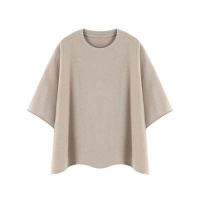 Washed Boxy Cropped Raglan Tee