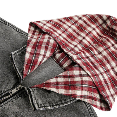 Niche Design American Street Vibe Washed Denim Jacket