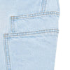 Light Wash Utility Cargo Pocket Wide Leg Jeans