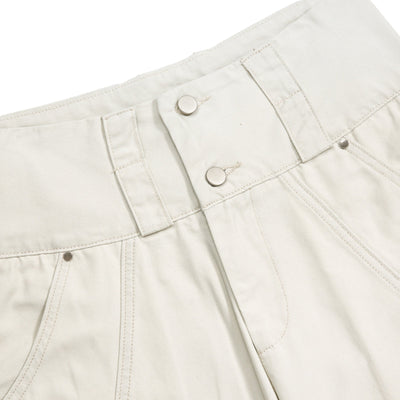 High-Waist Multi-Pocket Cargo Bermuda Shorts