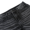 Vintage Washed Black Flared Denim Jeans