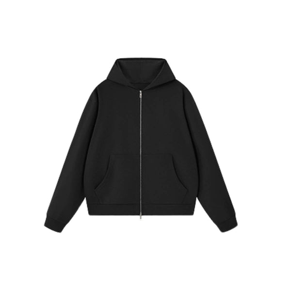 Vintage Boxy Full Zip Hooded Sweatshirt