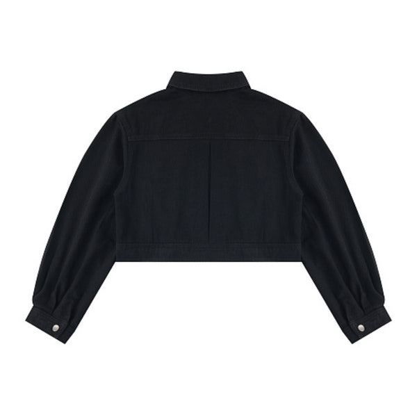 420G Vintage Cropped Slim Fit Denim Jacket