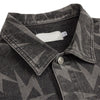 Loose Lighting Pattern Hip-hop Designer Denim Jacket
