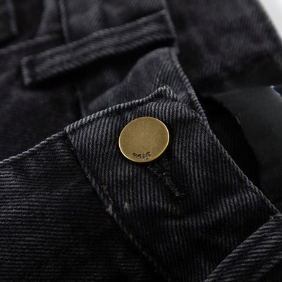 Vintage Washed Slim Flare Jeans