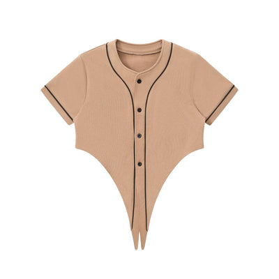 Women’s Y2K Color Block Raglan Baseball Tee