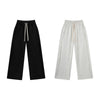 Relaxed Raw Hem Puddle Pants