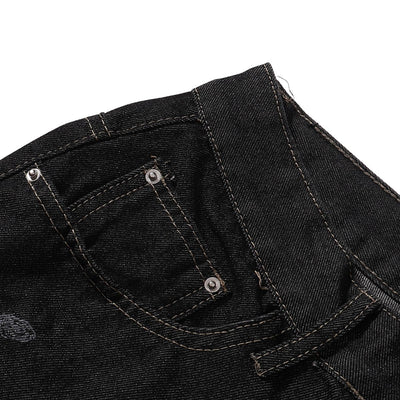 Vintage Black Straight Leg Jeans
