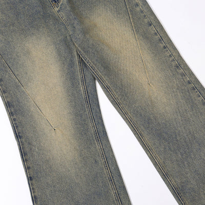 Mud Wash Baggy Seam jeans-INNBLAC