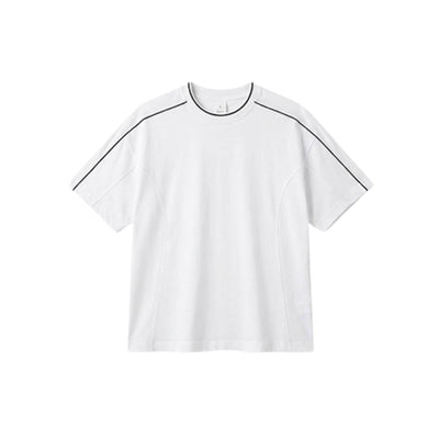 Vintage Contrast Seam Cotton Boxy Tee