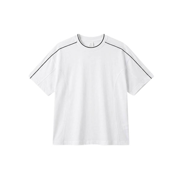 Vintage Contrast Seam Cotton Boxy Tee