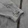 Trendy Patchwork Motorcycle Style Retro Street Washed Denim Jacket